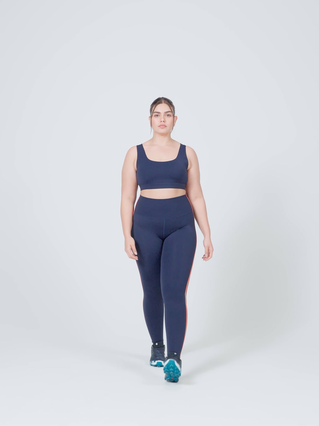 טייץ פסים squat proof באורך ”28 מבד nero