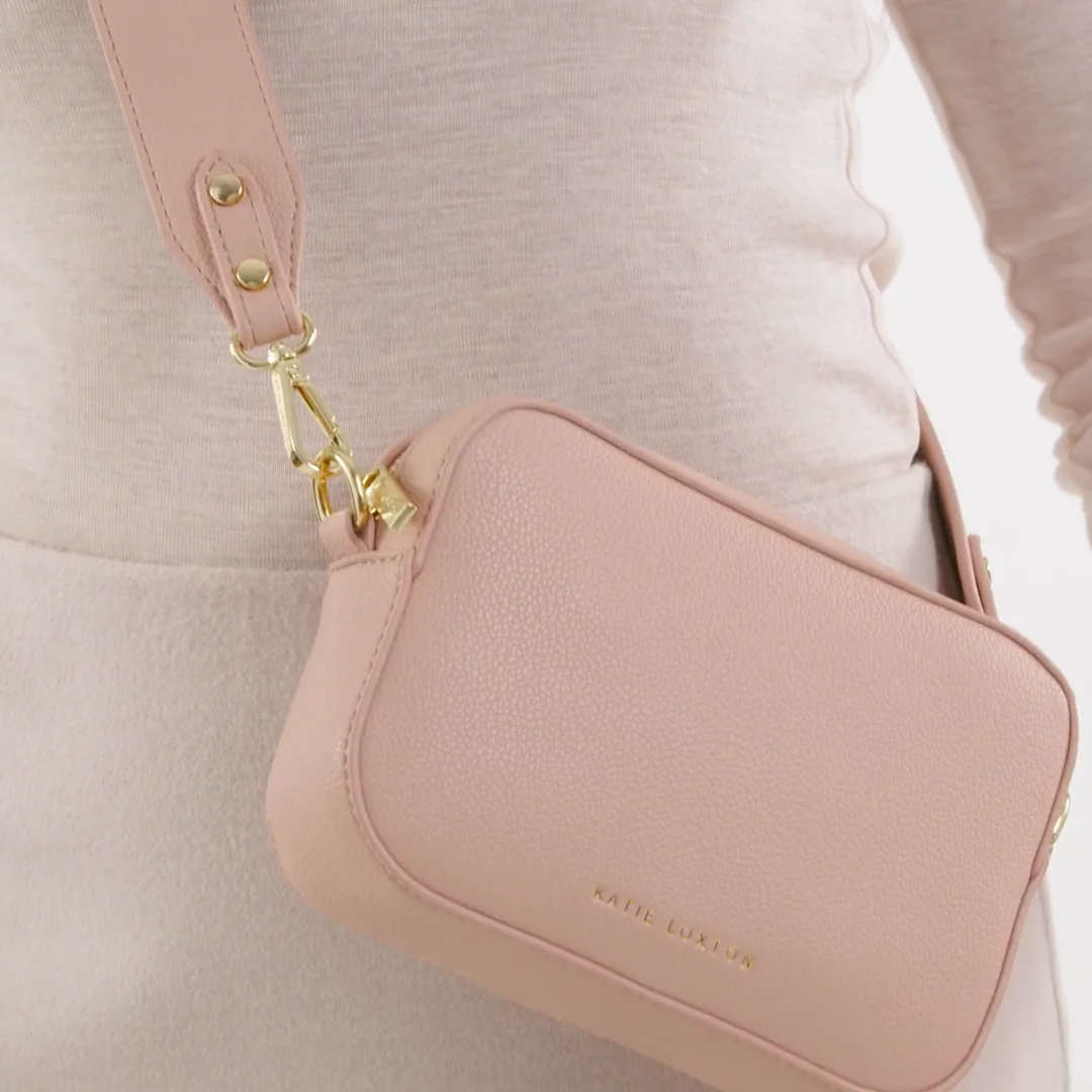 Zana Nude Pink Mini Crossbody Bag | Vegan Leather