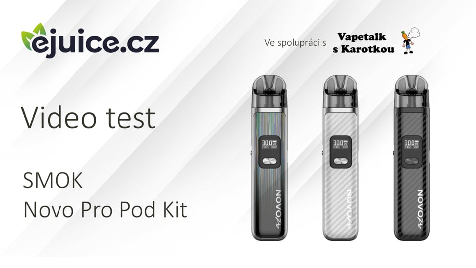 SMOK Novo Pro Pod Kit - video test (CZ)