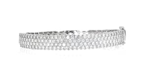 5.00 ct. t.w. Lab-Grown Diamond Multi-Row Bangle Bracelet in Sterling Silver