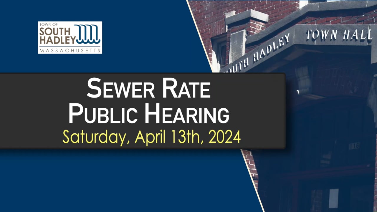 Sewer Rate Public Hearing: 04/13/2024