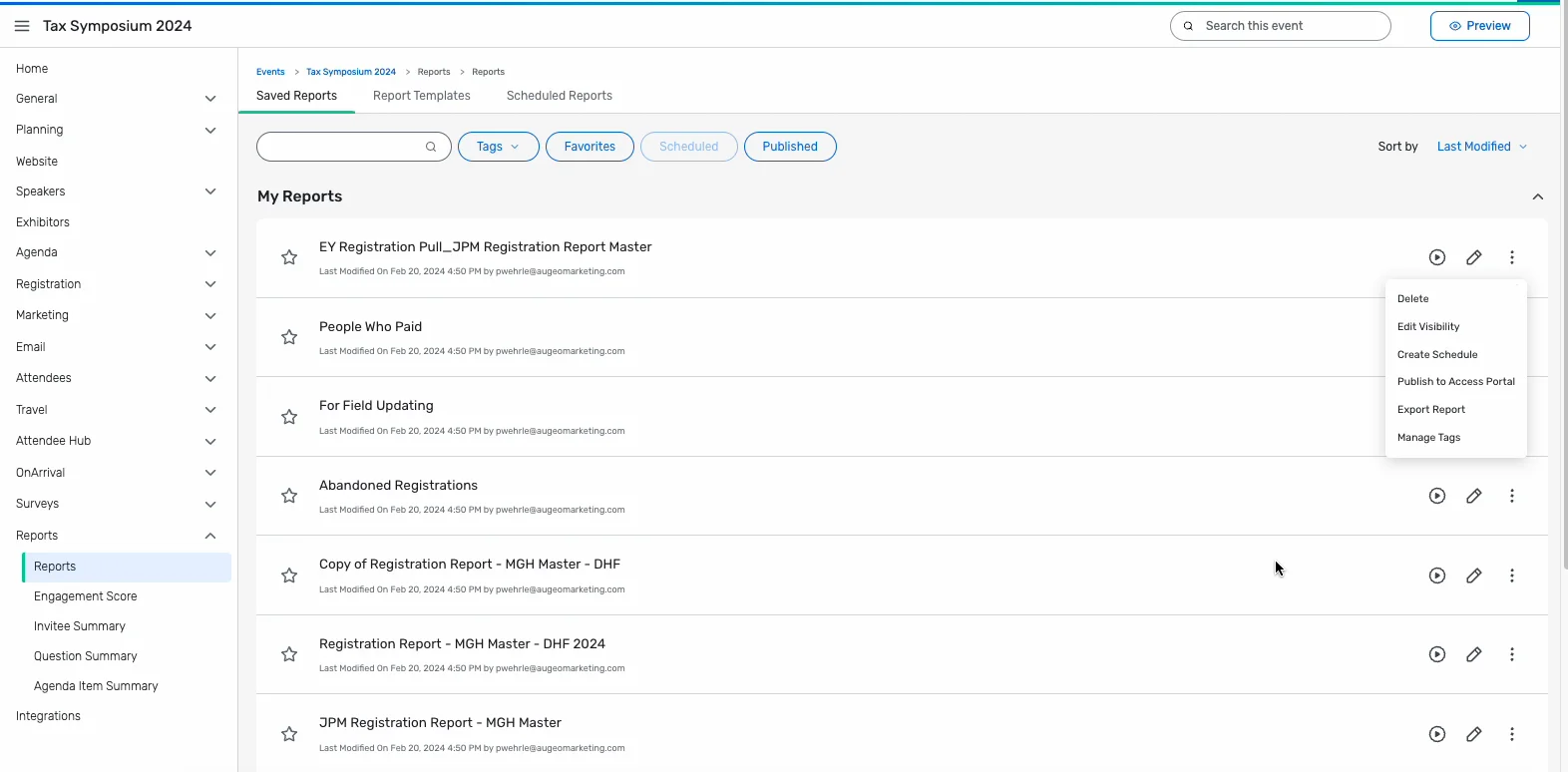 Cvent Report Visibility on Vimeo