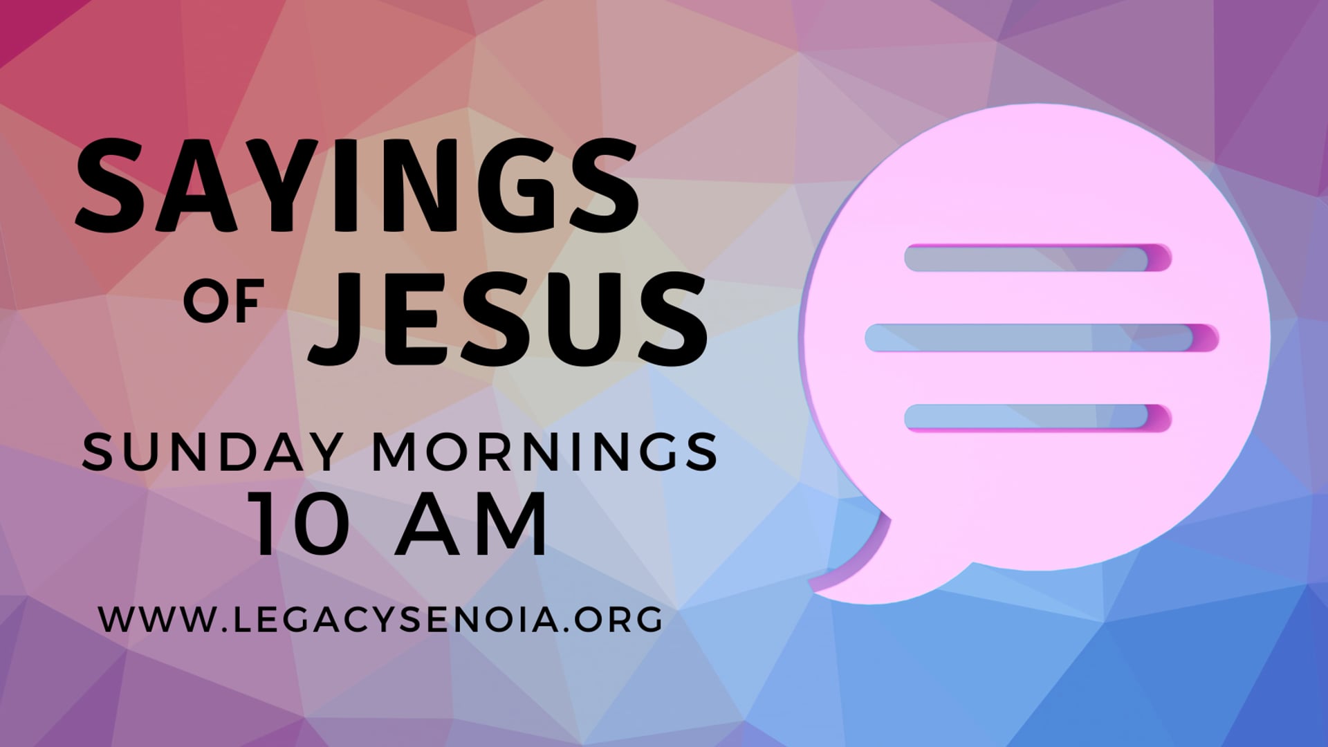 Saying of Jesus - April 14, 2024