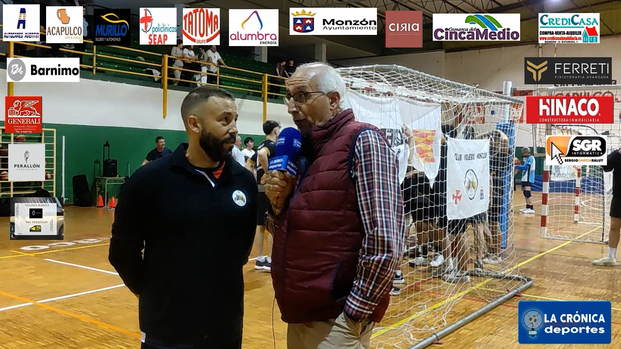 JOSÉ MANUEL ARTACHO ENTRENADOR DEL CLUB VOLEIBOL MONZÓN  TRÁS EL ASCENSO A LA 1ª DIVISIÓN ARAGONESA