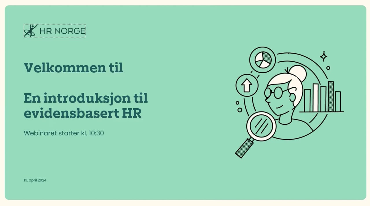 En introduksjon til evidensbasert HR