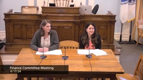 Finance Committee Meeting 4-17-2024
