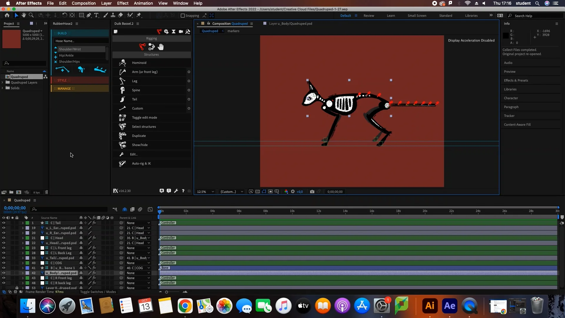 Quadruped Rig (Academic Project) on Vimeo