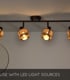 Video Rafa Classic Ceiling Spotlight Bar - 4xE14 - Black