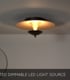 Video Lucide VULCAN - Flush ceiling light - 35 cm - LED Dim. - 1x9W 3000K - Black