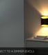 Video Diletta Modern Up Down Wall Light - 1xG9 - Black