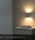 Video Xera Modern Square Up Down Wall Light - 1xG9 - White