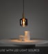 Video Lucide JOANET - Pendant light - 16 cm - 1xE27 - Smoke Grey