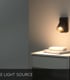 Video Turnon Modern Wall Spotlight - LED Dim to warm - GU10 - 1x5W 2200K/3000K - Black