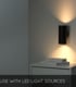Video Lucide BONDI - Wall spotlight - 2xGU10 - Black