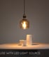Video Lucide ILONA - Pendant light - 18 cm - 1xE27 - Amber