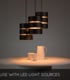 Video Lucide ROSAS - Pendant light - 43 cm - 3xE27 - Black