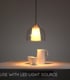 Video Gunhild Classic Pendant light - Ø 24cm - 1xE27 - Transparant
