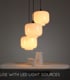 Video Medine Modern Cluster Pendant Light - Ø 46cm - 3xE27 - Opal