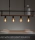 Video Lucide MILONGA - Pendant light - 4xE27 - Black