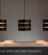 Video Lucide ROSAS - Pendant light - 3xE27 - Black
