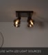 Video Madee Modern Ceiling Spotlight - 4xE14 - Black