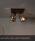 Video Alion Classic Ceiling Spotlight - 4xE14 - Black