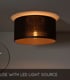 Video Tagalog Scandinavian Flush Ceiling Light - Ø 40cm - 1xE27 - Black