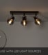 Video Madee Modern Ceiling Spotlight Bar - 3xE14 - Black