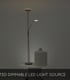 Video Champion-Led Modern Floor Reading Lamp - LED Dim. - 3000K - Satin Chrome