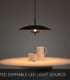 Video Lucide VULCAN - Pendant light - 47 cm - LED Dim. - 1x9W 3000K - Black