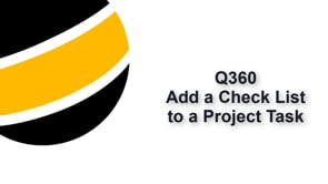 Add a Checklist to a Project Task