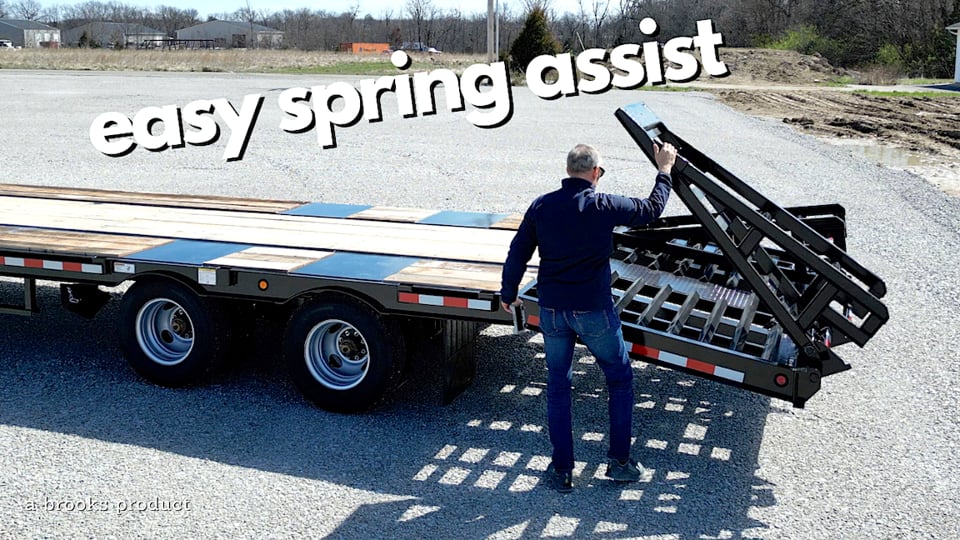 Easy Ramps - no backaches! - Utility Trailer