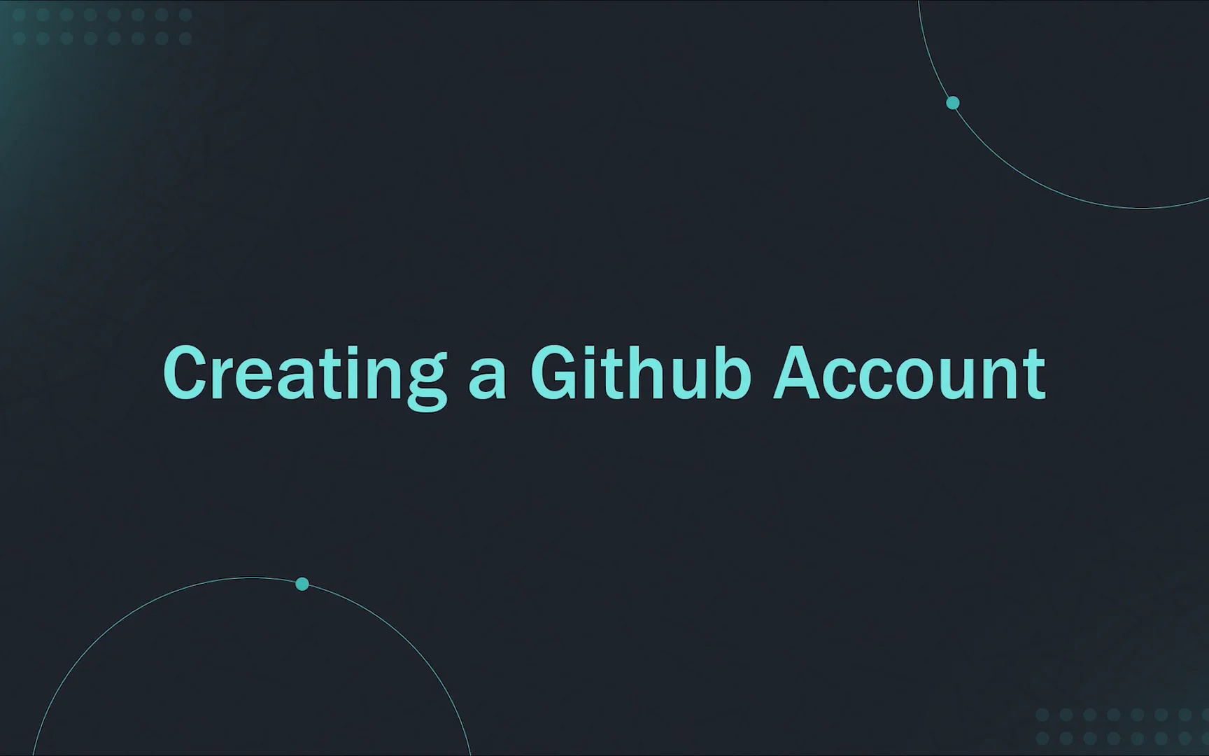 create-gitub-account on Vimeo