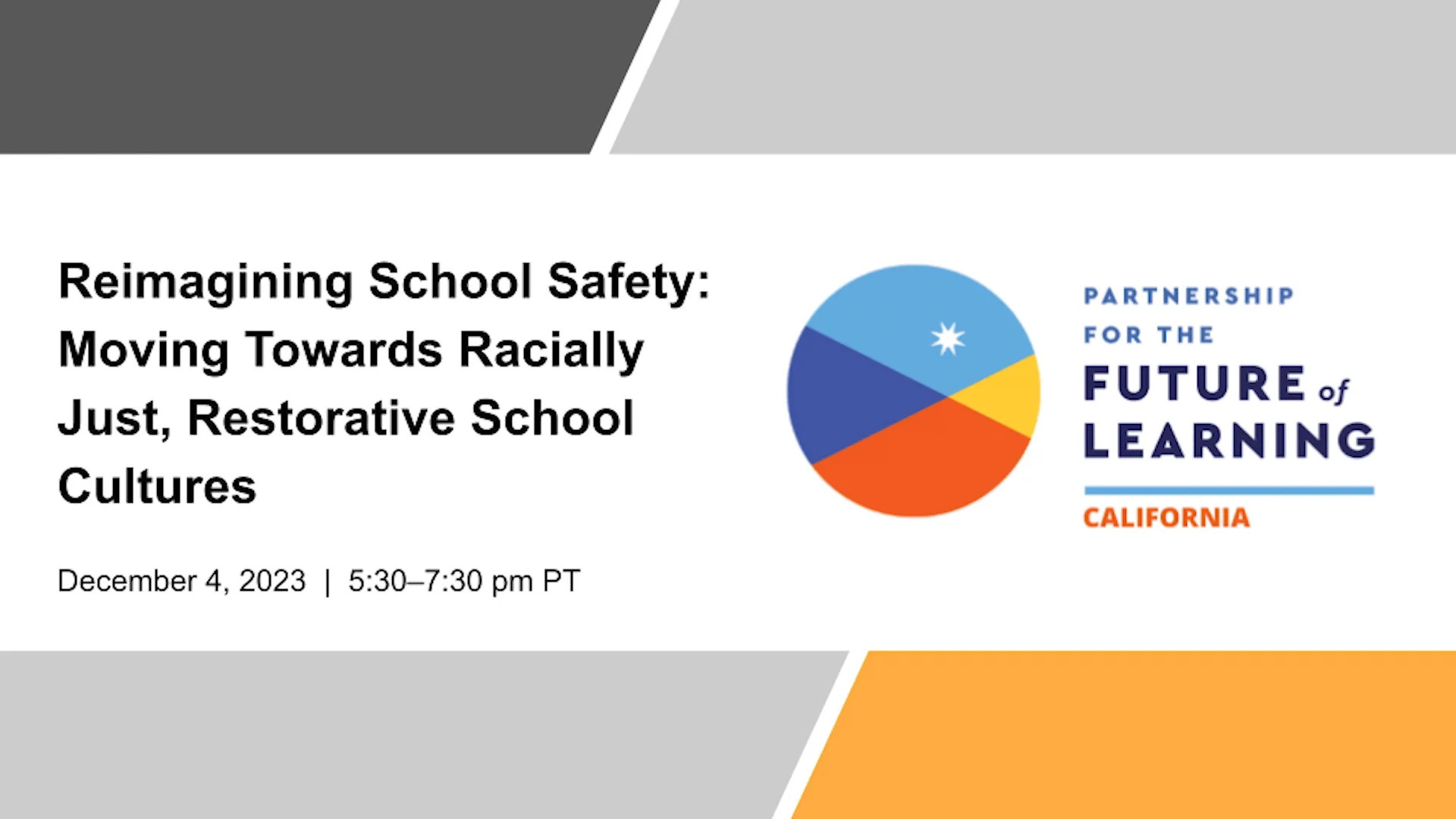 Reimagining School Safety: Moving Towards Racially Just, Restorative ...