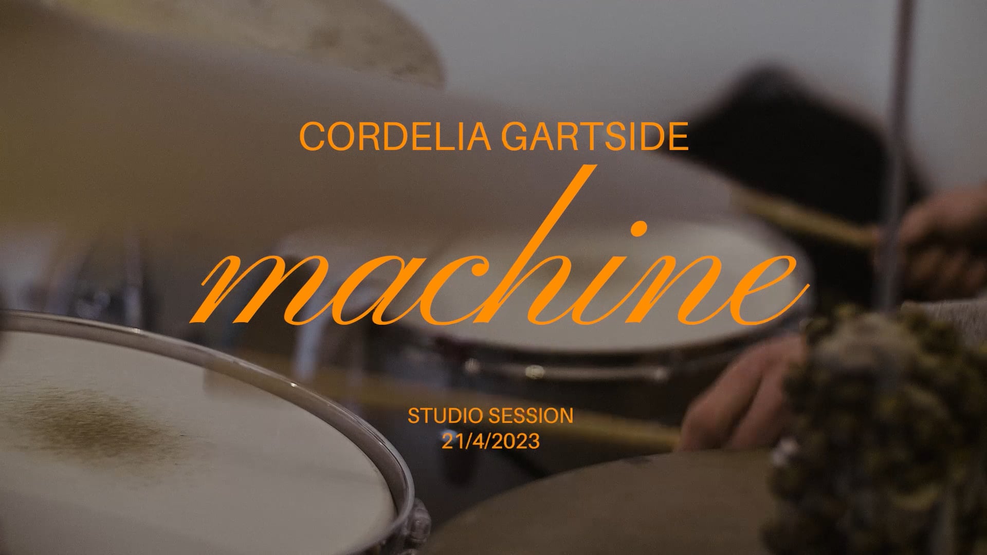 Cordelia Gartside  —  Machine Studio Session