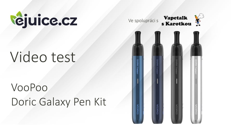VooPoo Doric Galaxy Pen Kit - video test (CZ)