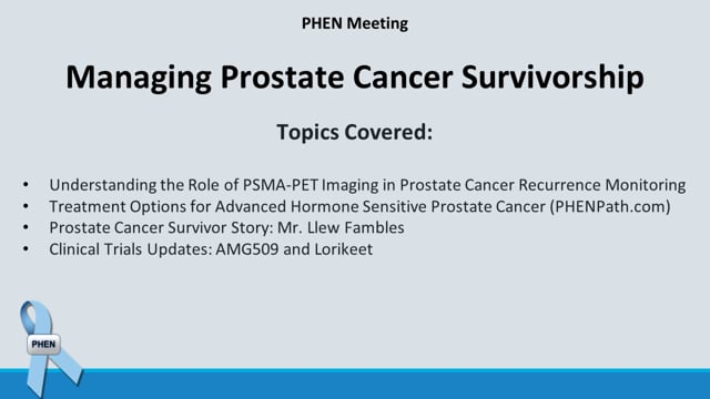 Managing Prostate Cancer Survivorship - April