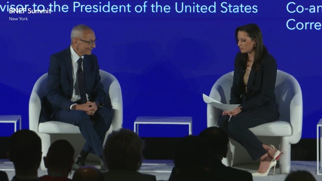 Watch "<h3>Policy Dialogue: Advancing US Domestic and International Policy Opportunities Within the Energy Transition</h3>
John Podesta, Senior Climate Advisor to the President of the United States interviewed by Annmarie Hordern,
Co-anchor of Bloomberg Surveillance and Political Correspondent, BloombergTV"