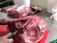 This is a video of our seam butchery processing of our Mangalitsa Coppa, starts with the whole neck muscle.  After it is put into cure for 4 weeks in an aromatic blend of herbs & spices for the to flavours infuse, next it is air dried for 4 m...
