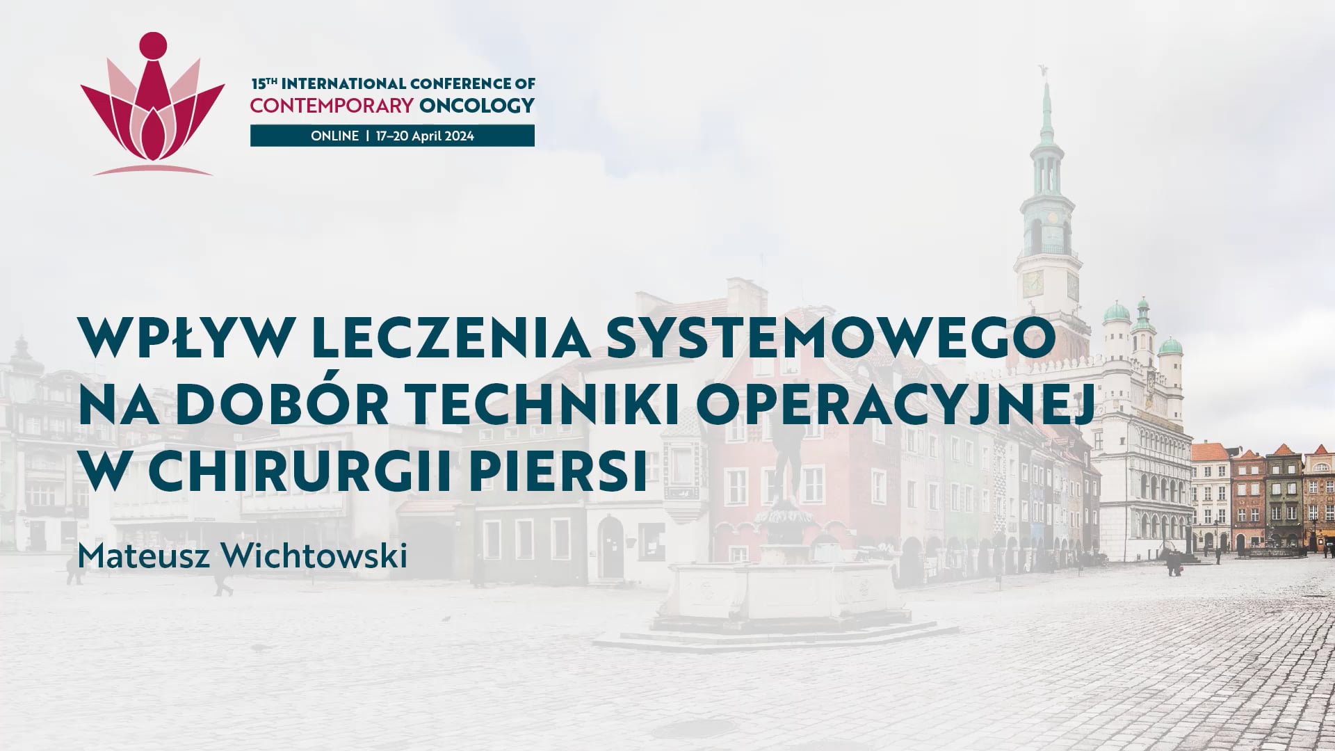Grafika VOD dla Wpływ leczenia systemowego na dobór techniki operacyjnej w chirurgii piersi