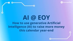AI @ EOY: Tools for Saving Time and Raising More at Year-End