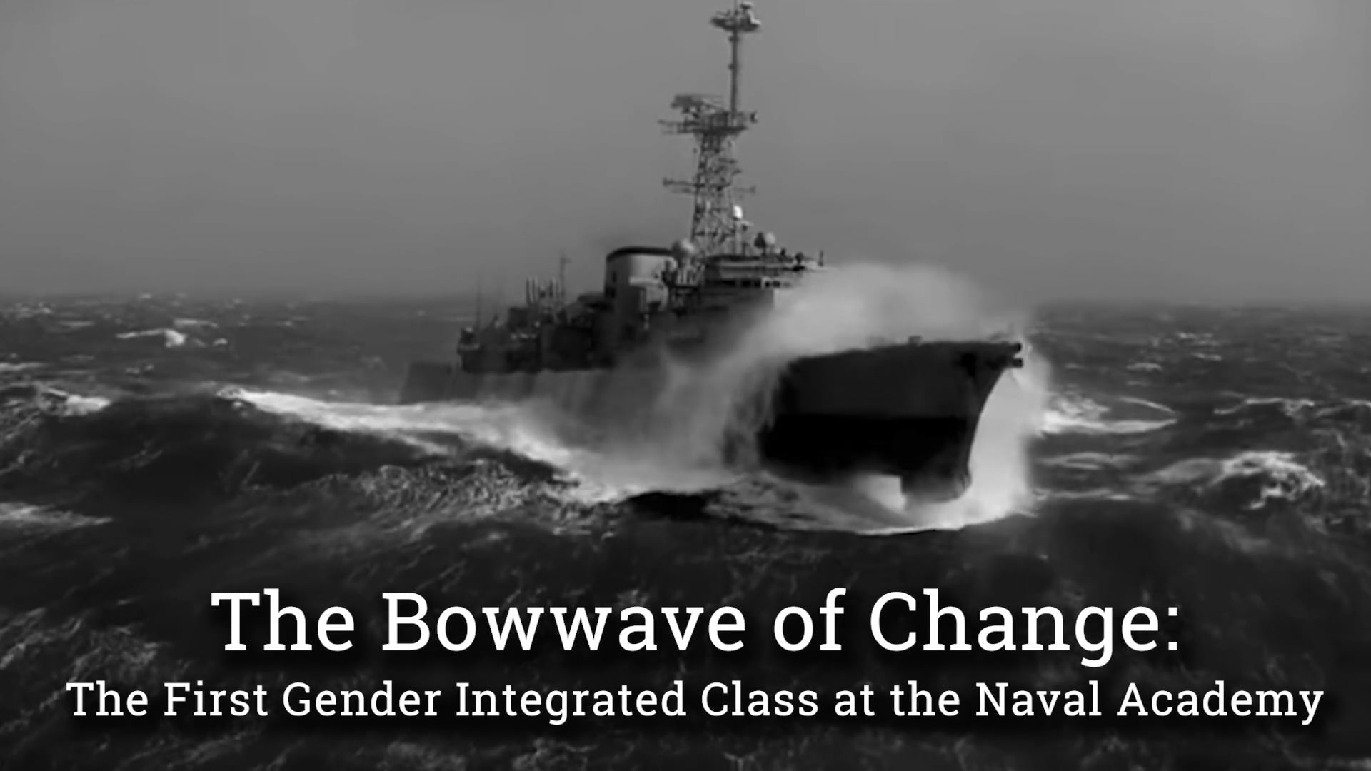 The Bow Wave of Change