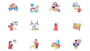 Animated Real Estate Icons, a Duotone Icon by Prosymbols (Thumbnail 12 of 12)