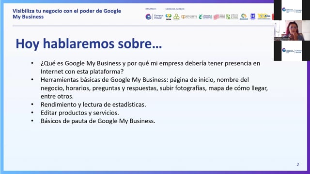 Visibiliza tu negocio con el poder de Google My Business, Webinar