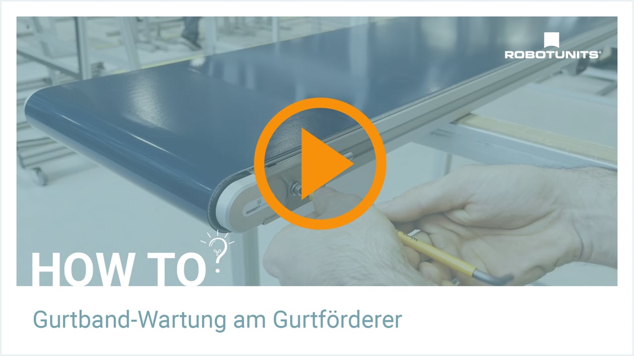 Gurtband-Wartung am Gurtförderer | Robotunits HOW TO?