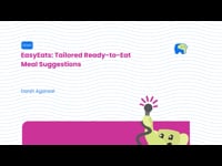 Hackathon demo - EasyEats: Tailored Ready-to-Eat Meal Suggestions