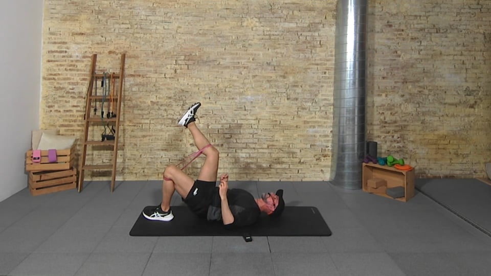 Glúteos con las bandas elásticas