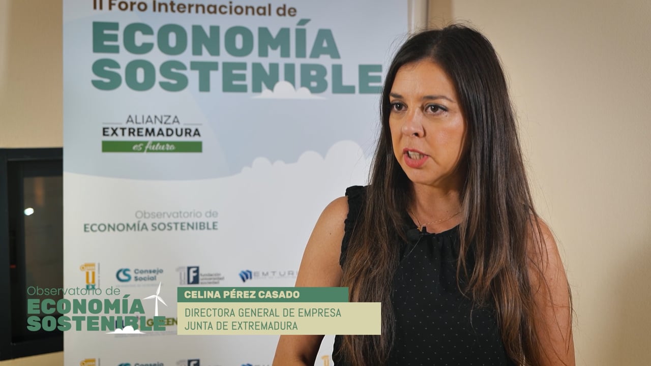 II Foro Internacional de Economía Sostenible - Celina Pérez Casado (Dir. Gral. Empresa JUNTAEX)