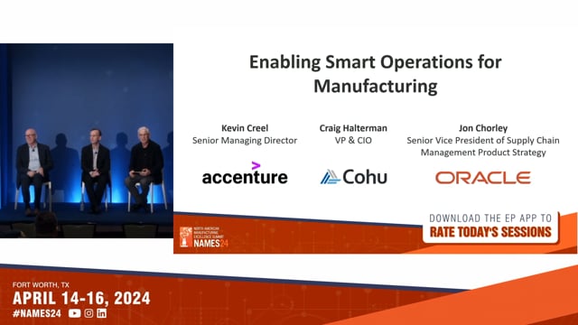 Enabling Smart Operations for Manufacturing