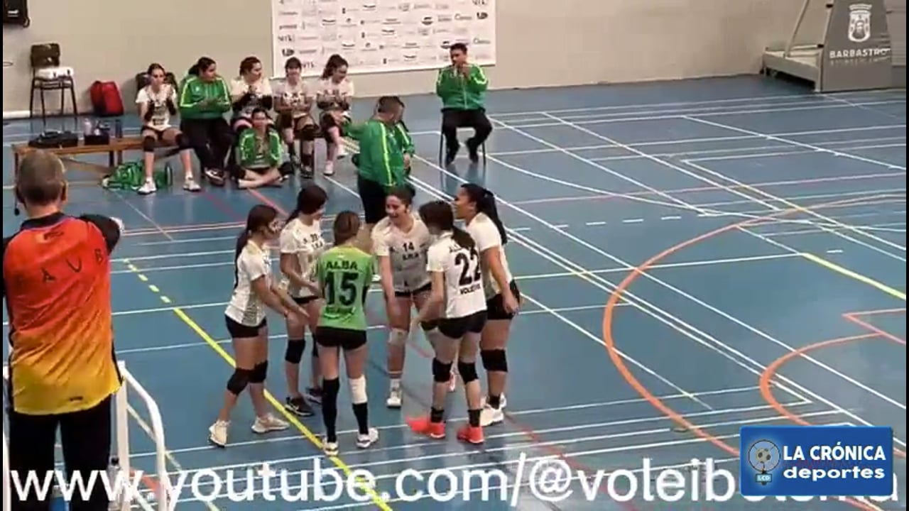 "Voleibol Femenino en Barbastro" (RESUMEN DEL PARTIDO) Derrota de la SMA contra el CV Zaragoza por 2-3 en un intenso partido por parte de los dos equipos.